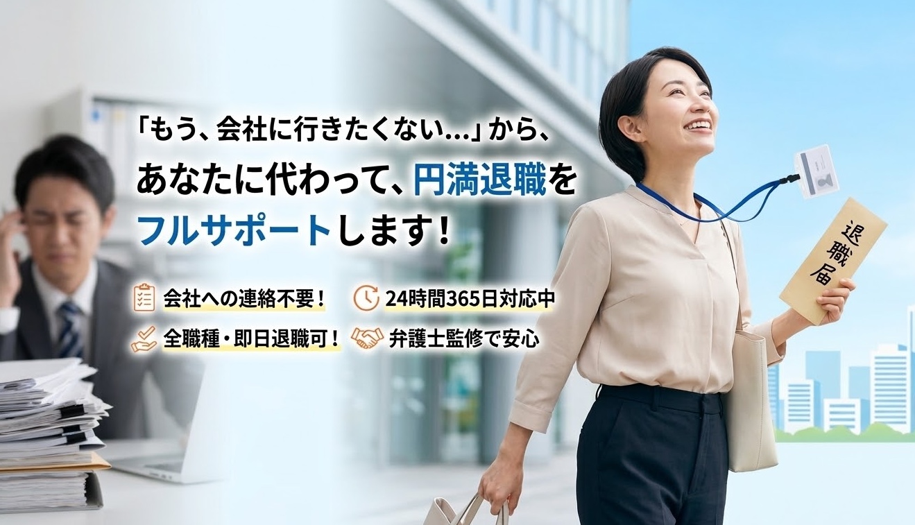退職代行で明日から会社に行かなくていい